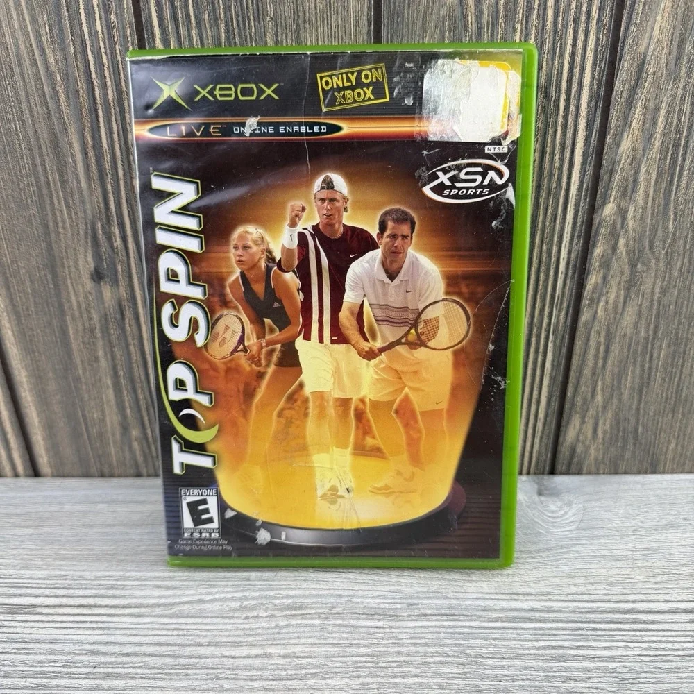 Top Spin Microsoft Xbox 2003 Case And Game Only Tested Working